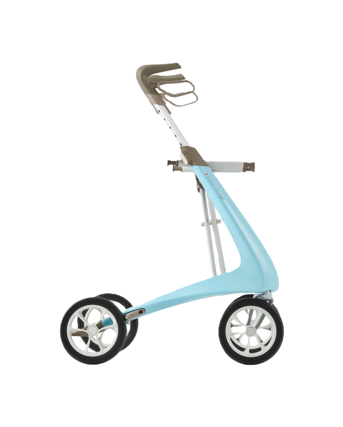 Déambulateur ultra léger en carbone 4 roues - COMPACT