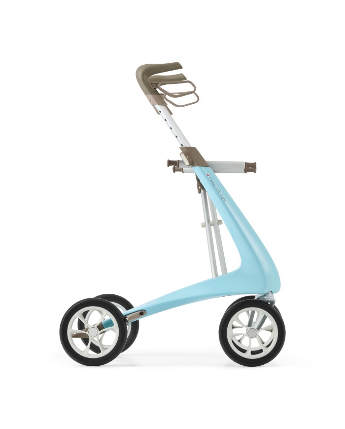 Déambulateur ultra léger en carbone 4 roues - COMPACT