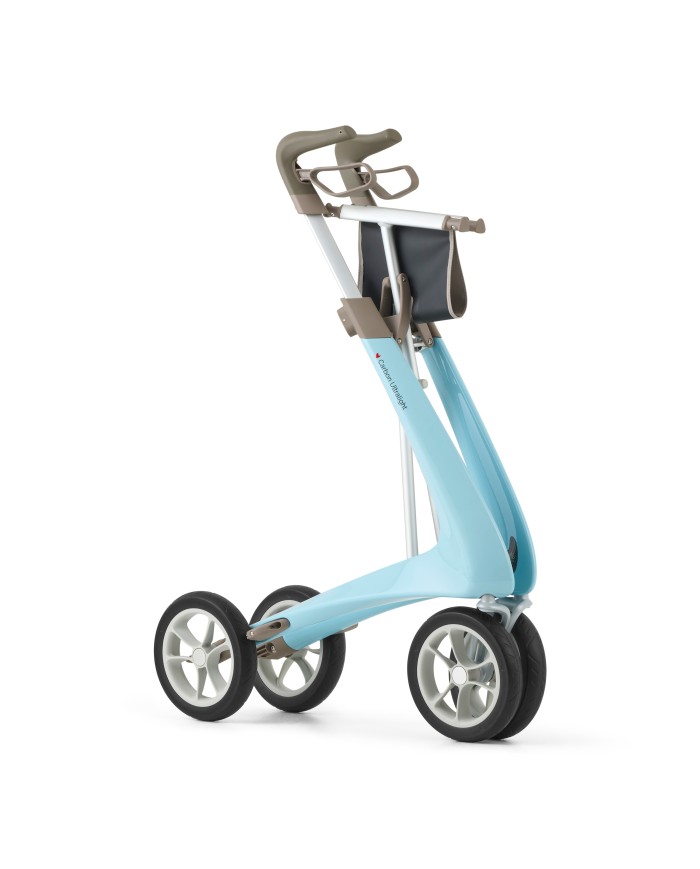 Déambulateur ultra léger en carbone 4 roues - COMPACT