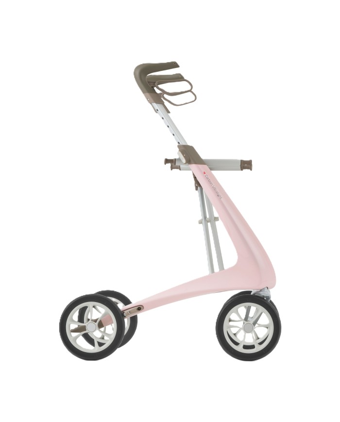 Déambulateur ultra léger en carbone 4 roues - COMPACT