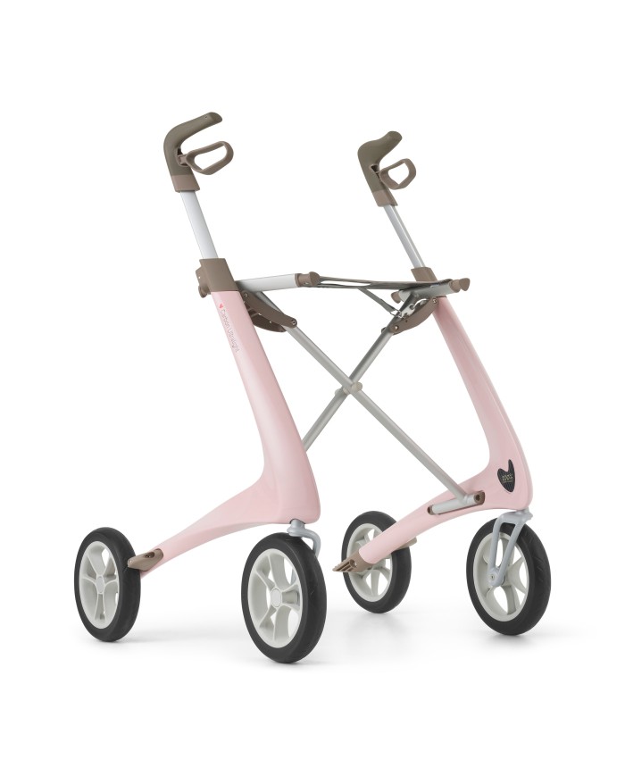 Déambulateur ultra léger en carbone 4 roues - COMPACT