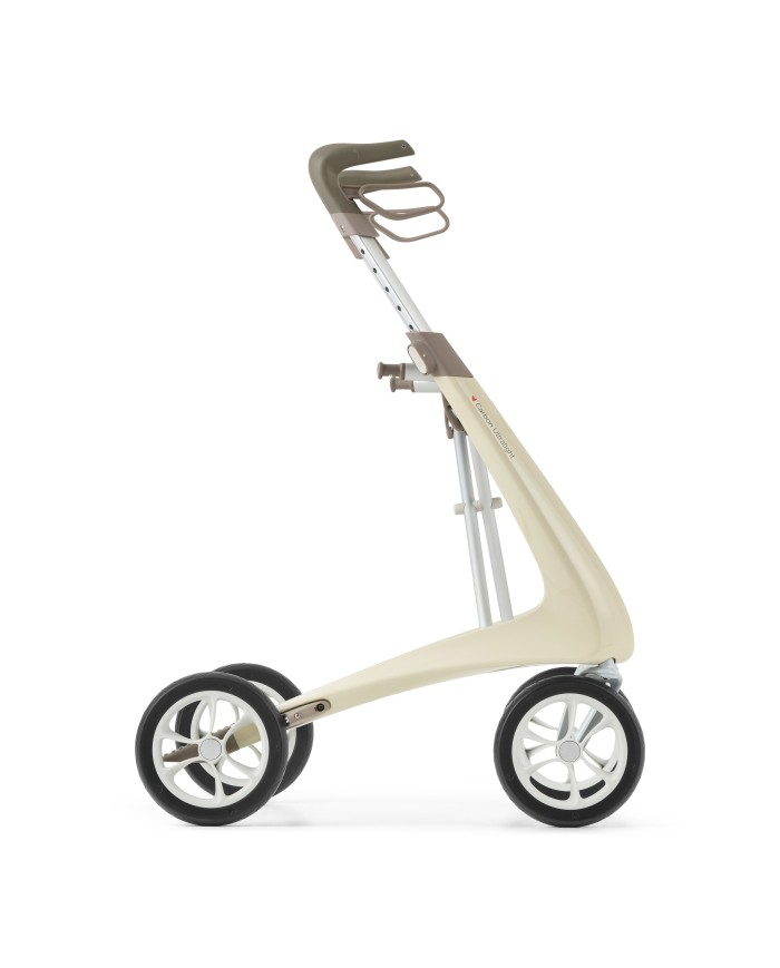 Déambulateur ultra léger en carbone 4 roues - COMPACT