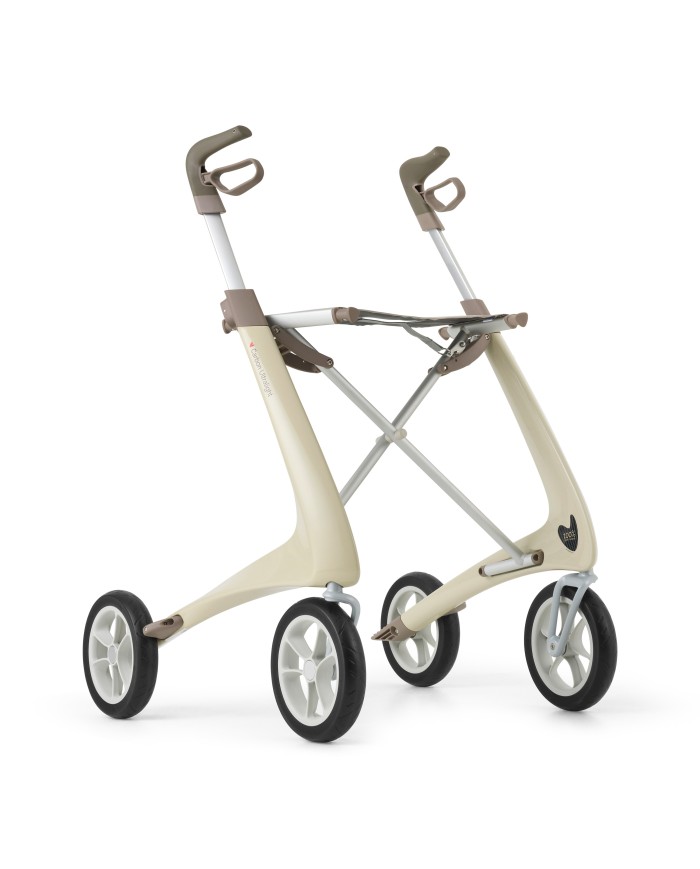 Déambulateur ultra léger en carbone 4 roues - COMPACT