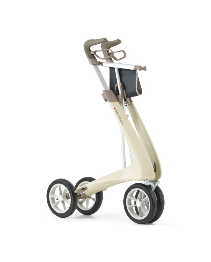 Déambulateur ultra léger en carbone 4 roues - COMPACT