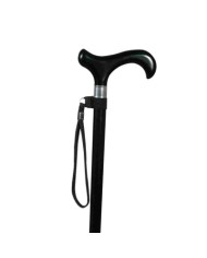 Dragonne en étoffe noire Classic Canes