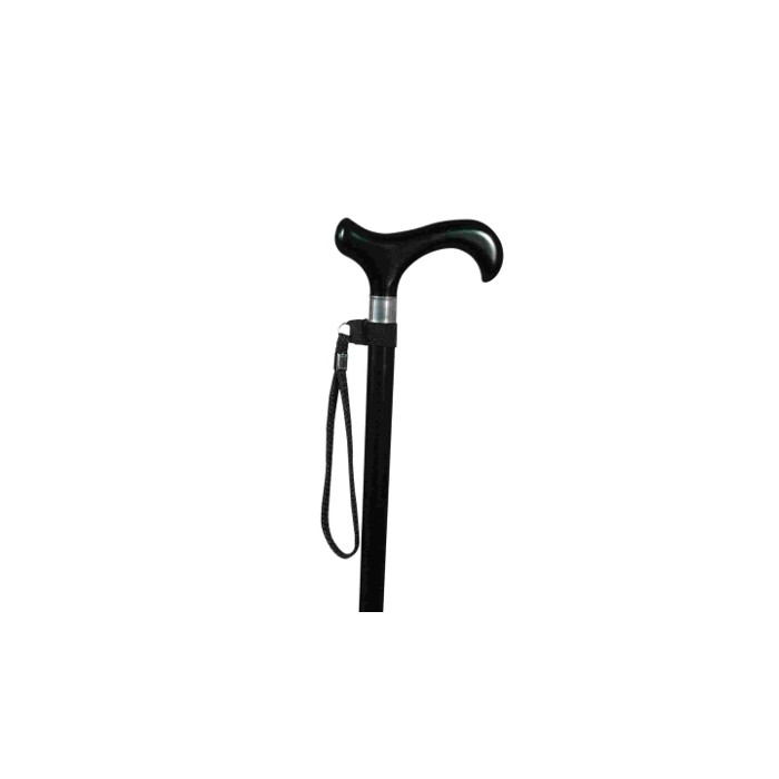 Dragonne en étoffe noire Classic Canes