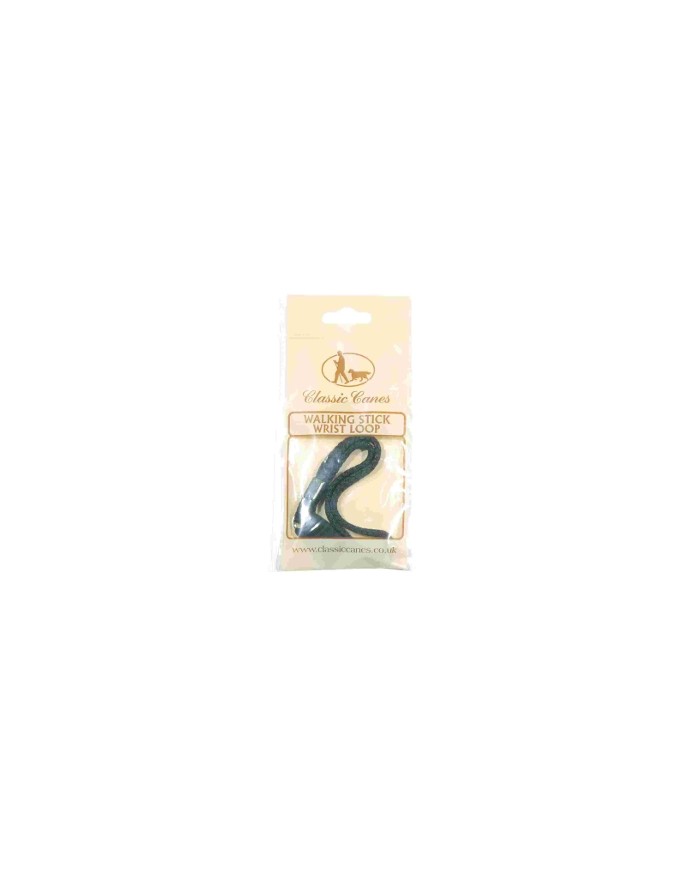 Dragonne en étoffe noire Classic Canes