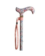 Dragonne en étoffe rose Classic Canes