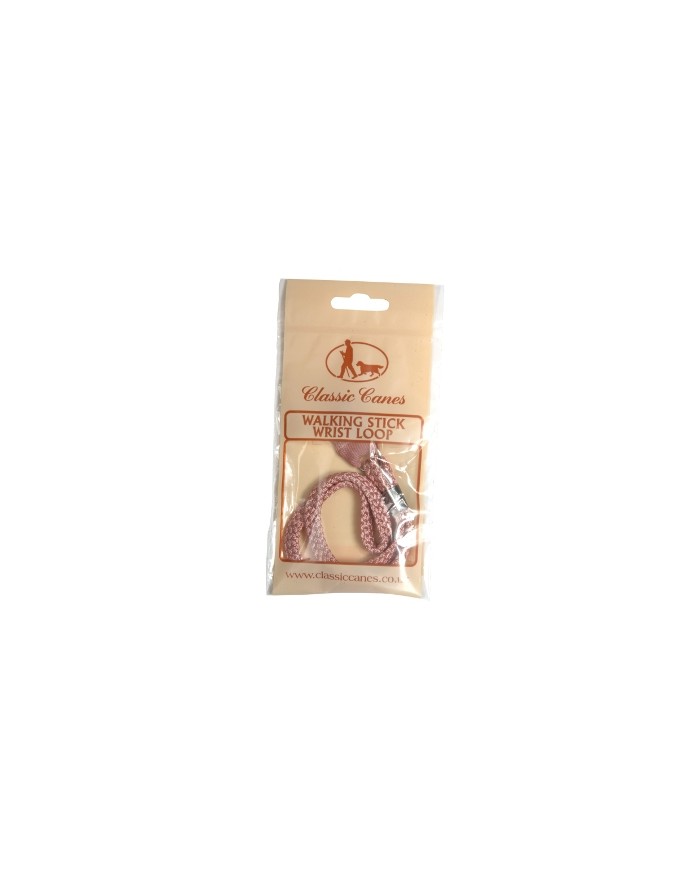 Dragonne en étoffe rose Classic Canes