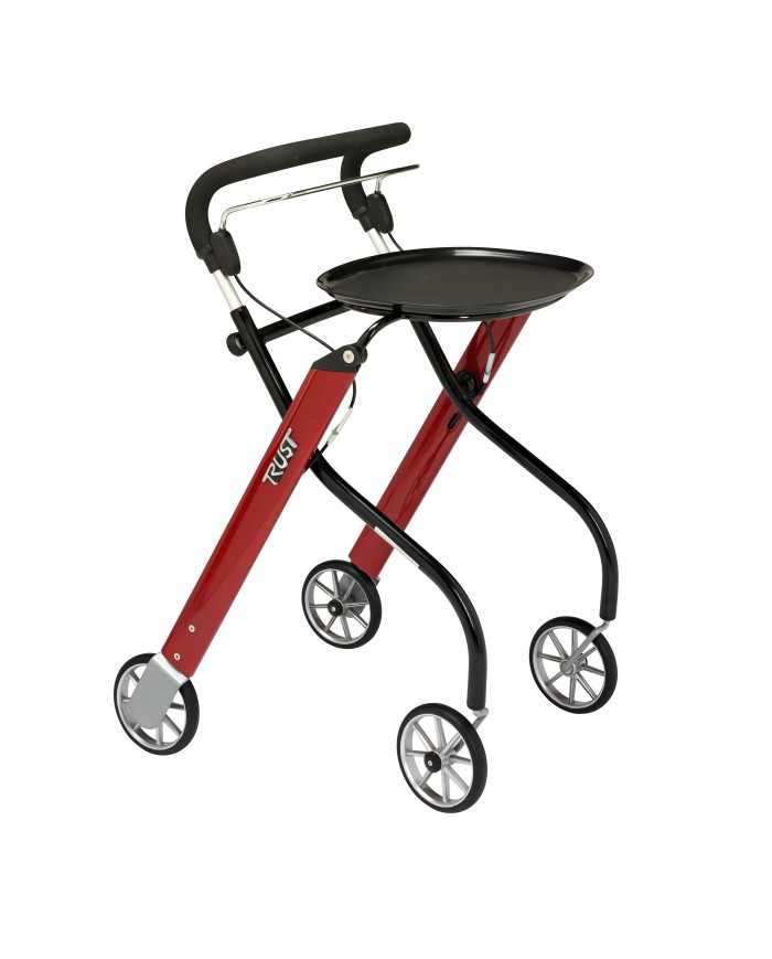 Déambulateur Let's Go Indoor – Léger, étroit et pratique avec plateau et sac intégré