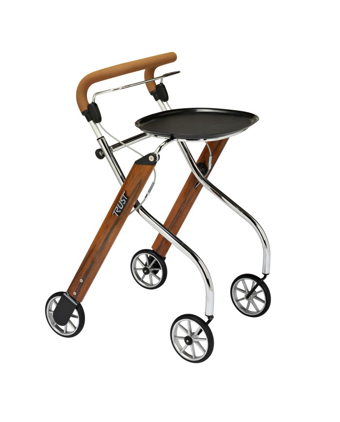Déambulateur intérieur Let's Go Indoor – Léger, étroit et pratique avec plateau et sac