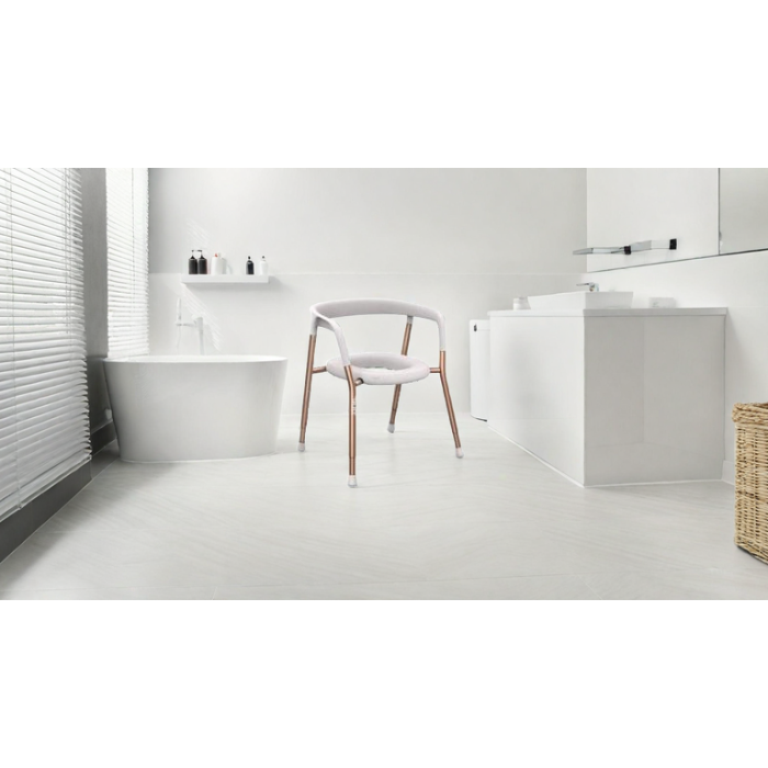 Chaise de toilette percée couleur Or rosé - Let's Help Me - Praticité et Confort au Quotidien