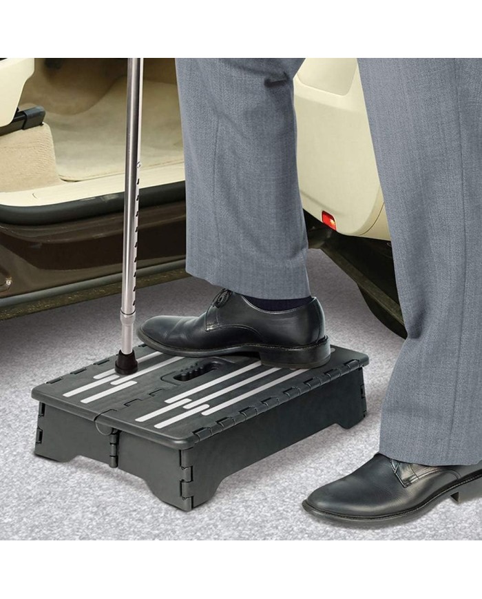 Marche pied pliable antidérapant extra stable – salle de bain / maison / voiture