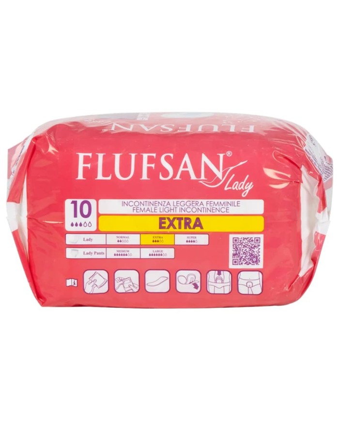 Flufsan Lady Super Plus – Protections féminines incontinence légère x10