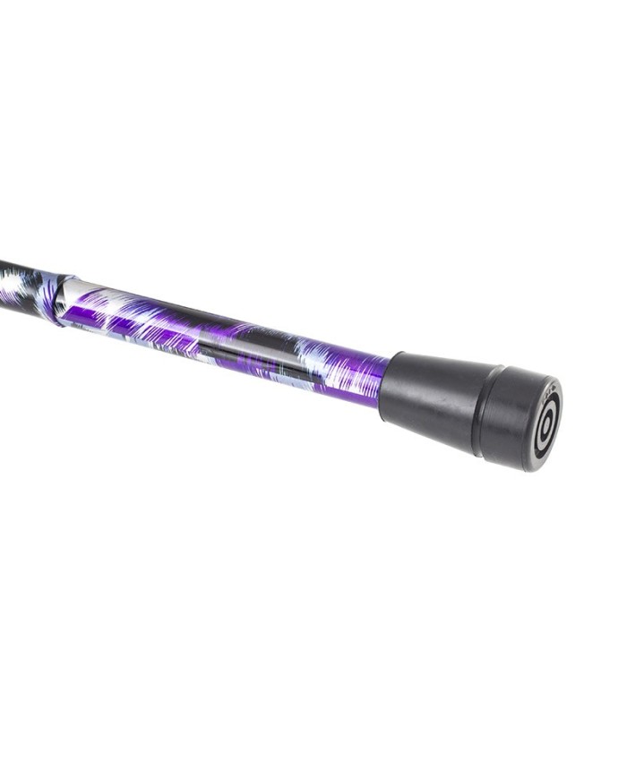 Canne pliante réglable motif artistique violet – Élégante et légère