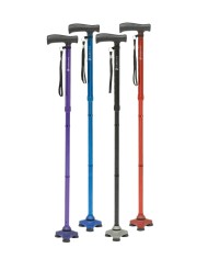 Canne de marche pliante Hurrycane avec embout stabilisateur