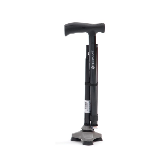 Canne de marche pliante Hurrycane avec embout stabilisateur