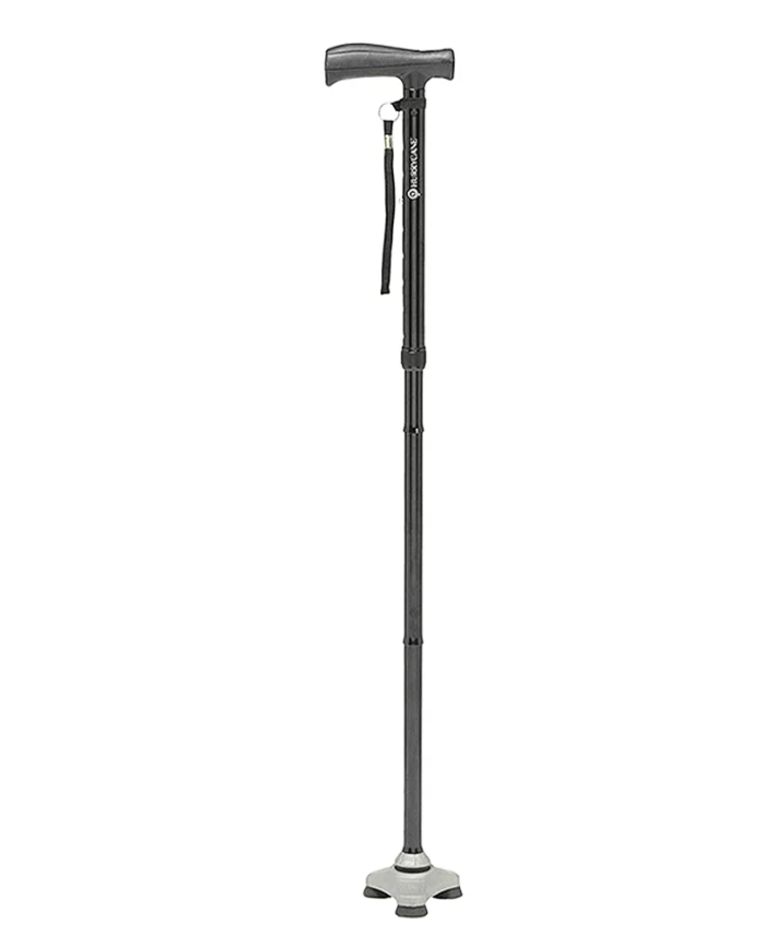 Canne de marche pliante Hurrycane avec embout stabilisateur