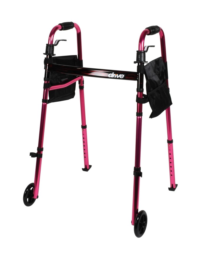 Cadre de marche déambulateur en aluminium pliant Ready Set Go