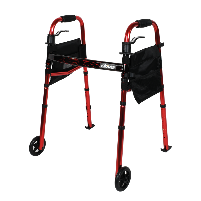 Cadre de marche déambulateur en aluminium pliant Ready Set Go