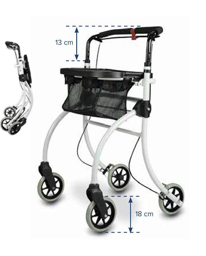 Rollator d'Intérieur Pliant Roomba petite largeur