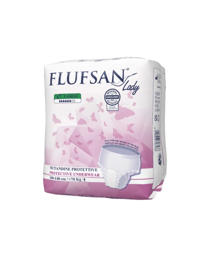 Culotte discrète femme taille L sachet 7 pcs