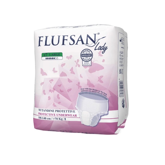 Culotte discrète femme taille L sachet 7 pcs