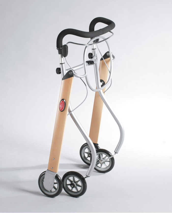 Déambulateur intérieur Let's Go Indoor – Léger, étroit et pratique avec plateau et sac