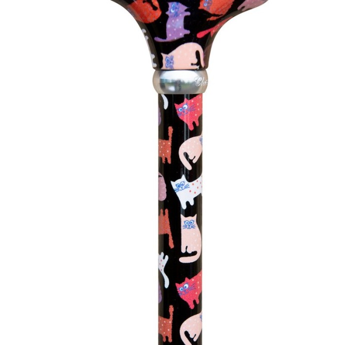 Canne de marche réglable Chats Multicolores – Légère et robuste