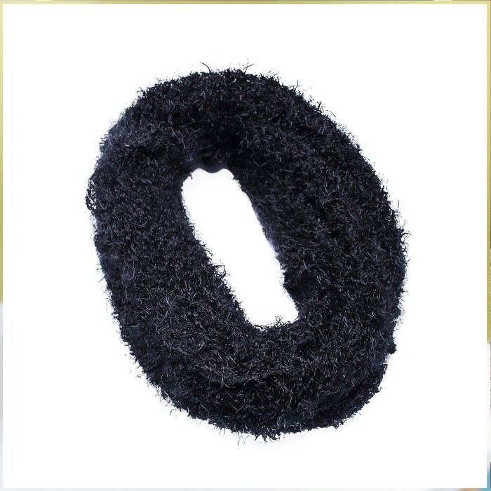 Echarpe tube noire en polyester