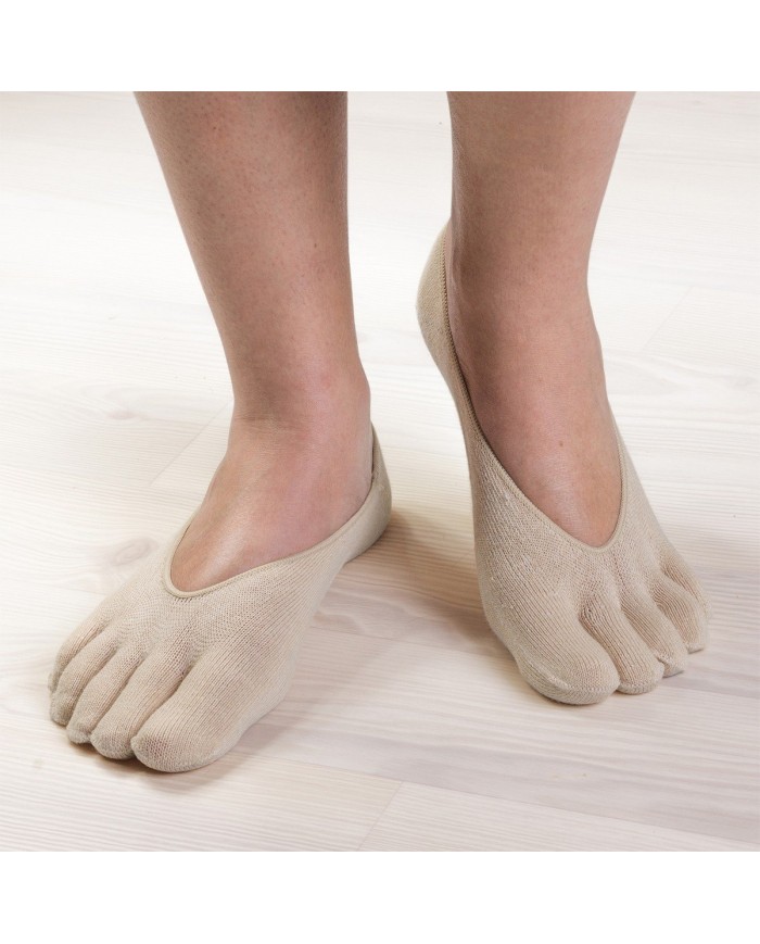 Protège pied avec doigts beige
