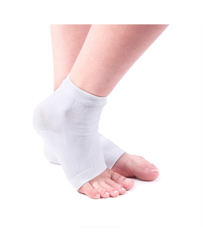 Chaussettes talons pour la nuit blanc polyamide 18.5 x 11 cm