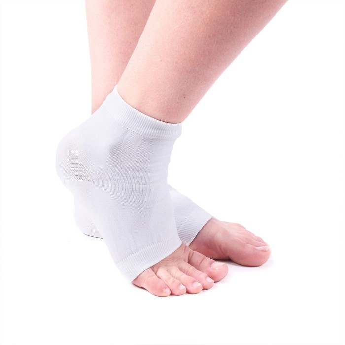 Chaussettes talons pour la nuit blanc polyamide 18.5 x 11 cm