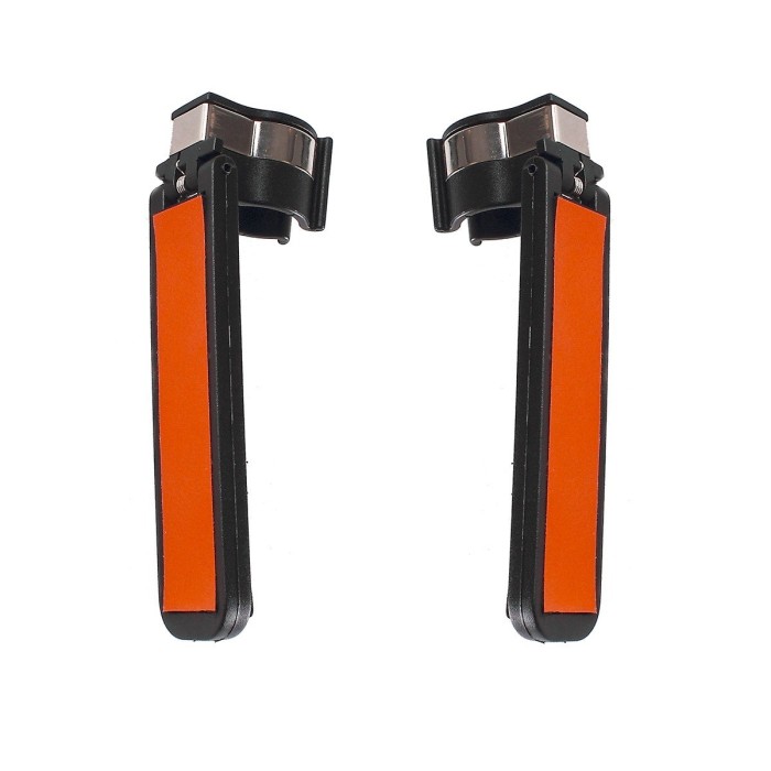 Porte-cannes orange plastique 11.5 x 2.4 cm - Lot de 2