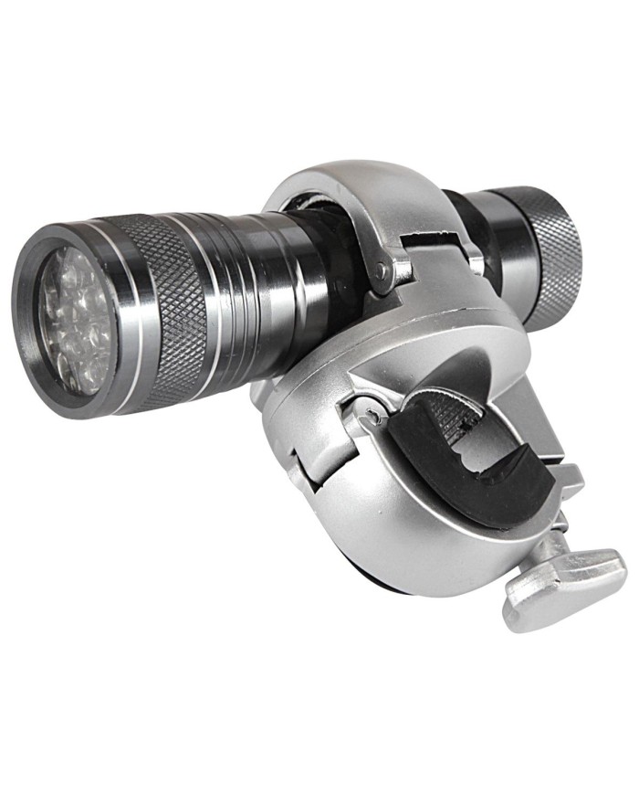Lampe à LED pour canne gris aluminium 10 x 3 cm