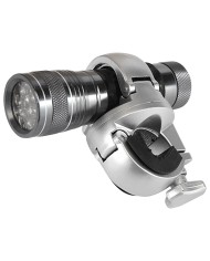 Lampe à LED pour canne gris aluminium 10 x 3 cm