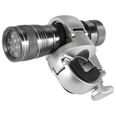 Lampe à LED pour canne gris aluminium 10 x 3 cm