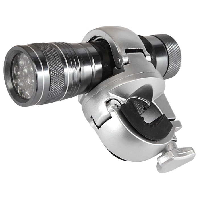 Lampe à LED pour canne gris aluminium 10 x 3 cm