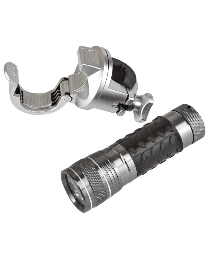 Lampe à LED pour canne gris aluminium 10 x 3 cm