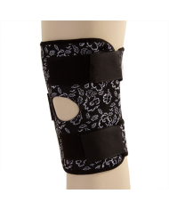 Support genou magnétique motif floral