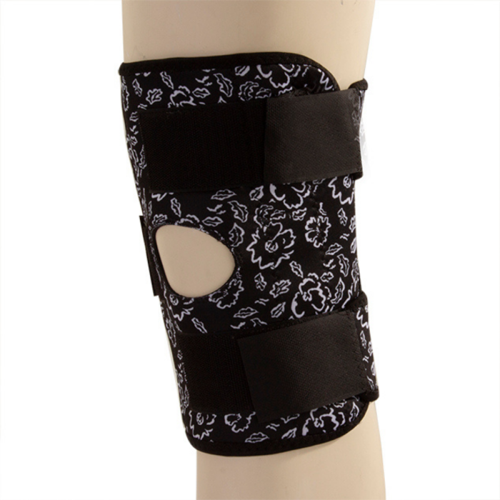 Support genou magnétique motif floral