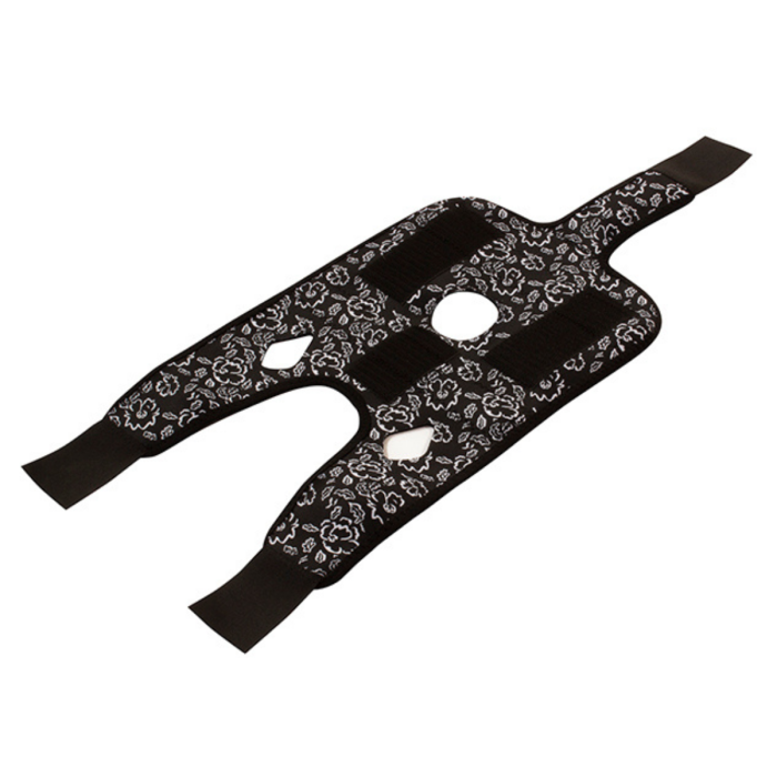 Support genou magnétique motif floral
