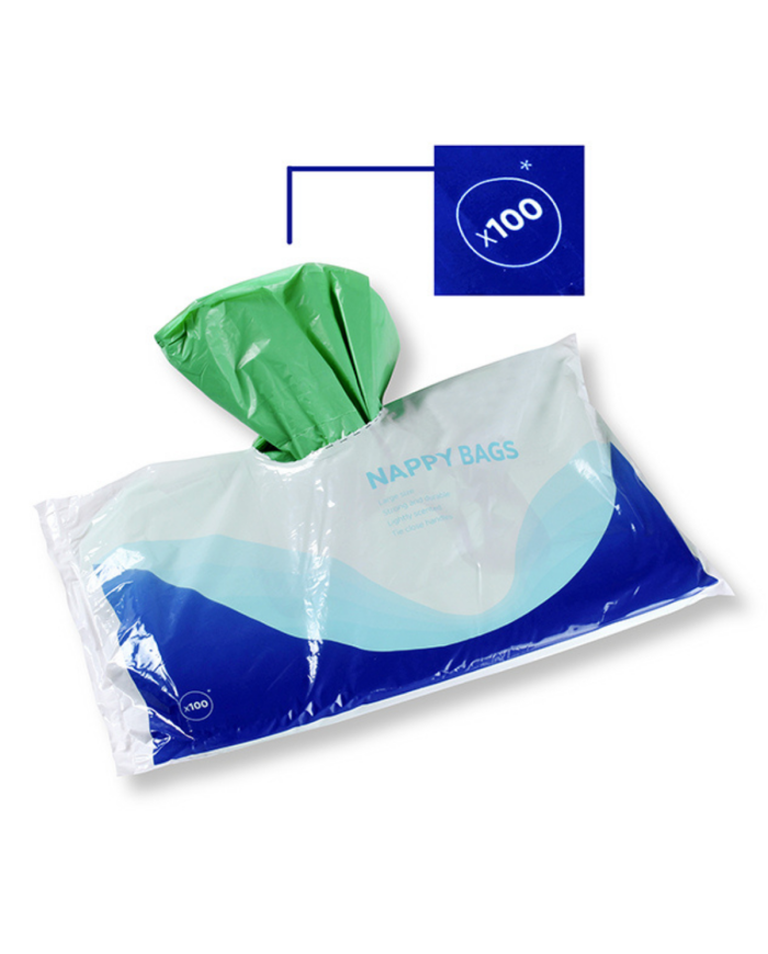 100 sacs pour déchets incontinence senteur pomme