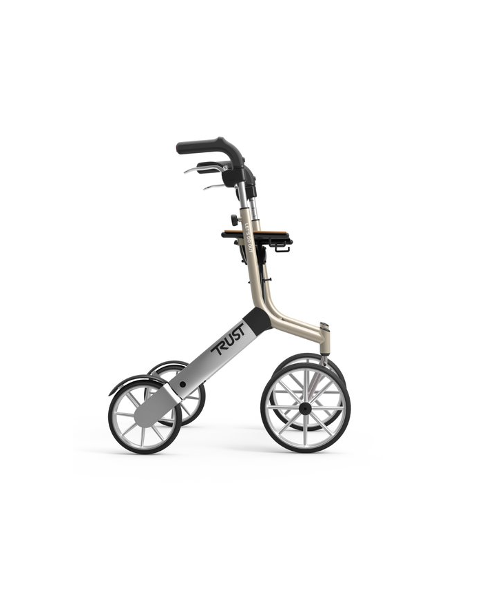 Déambulateur Let's Go Out – Rollator 4 roues léger et élégant avec sac inclus