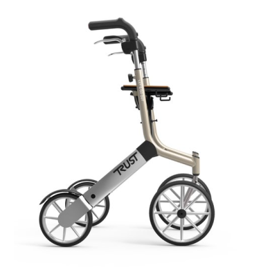Déambulateur Let's Go Out – Rollator 4 roues léger et élégant avec sac inclus