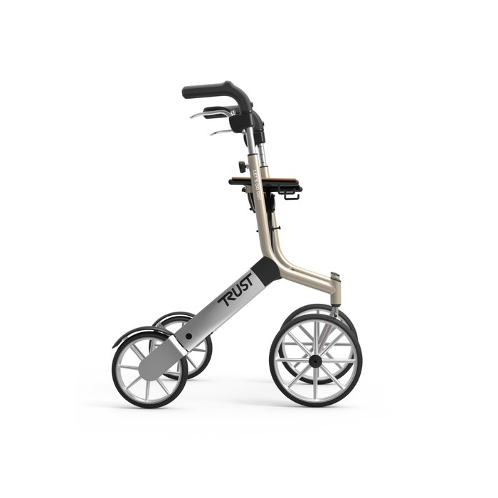 Déambulateur Let's Go Out – Rollator 4 roues léger et élégant avec sac inclus