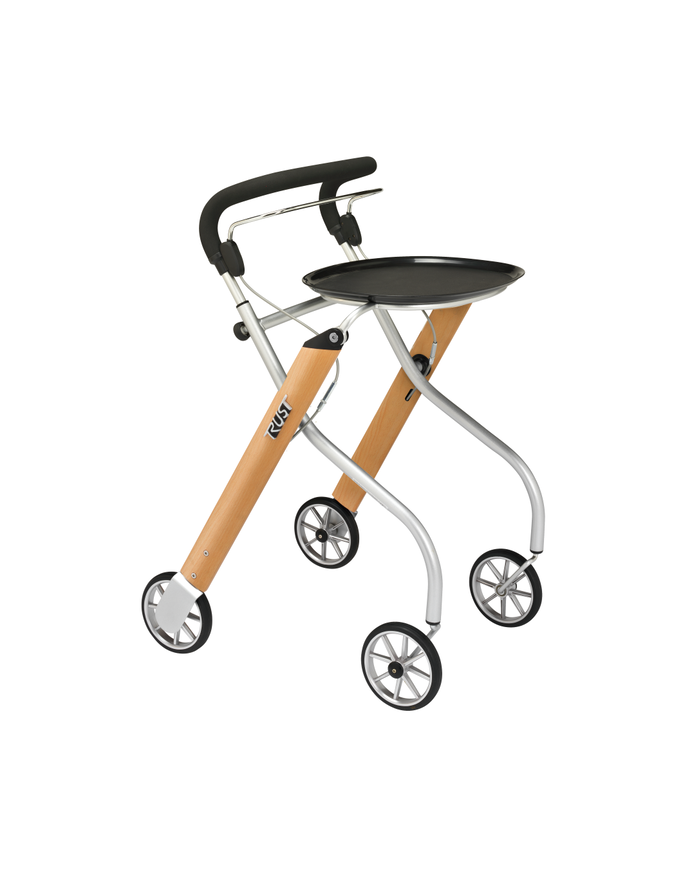 Déambulateur intérieur Let's Go Indoor – Léger, étroit et pratique avec plateau et sac