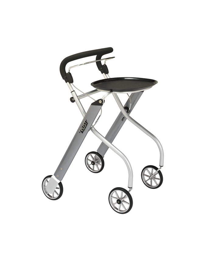 Déambulateur intérieur Let's Go Indoor – Léger, étroit et pratique avec plateau et sac