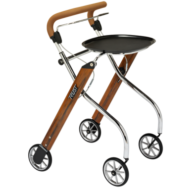 Déambulateur intérieur Let's Go Indoor – Léger, étroit et pratique avec plateau et sac