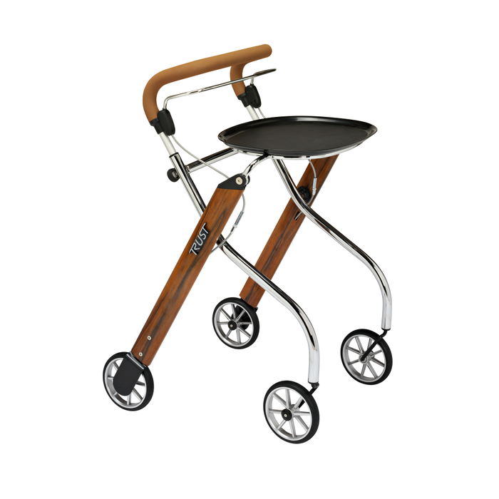 Déambulateur intérieur Let's Go Indoor – Léger, étroit et pratique avec plateau et sac